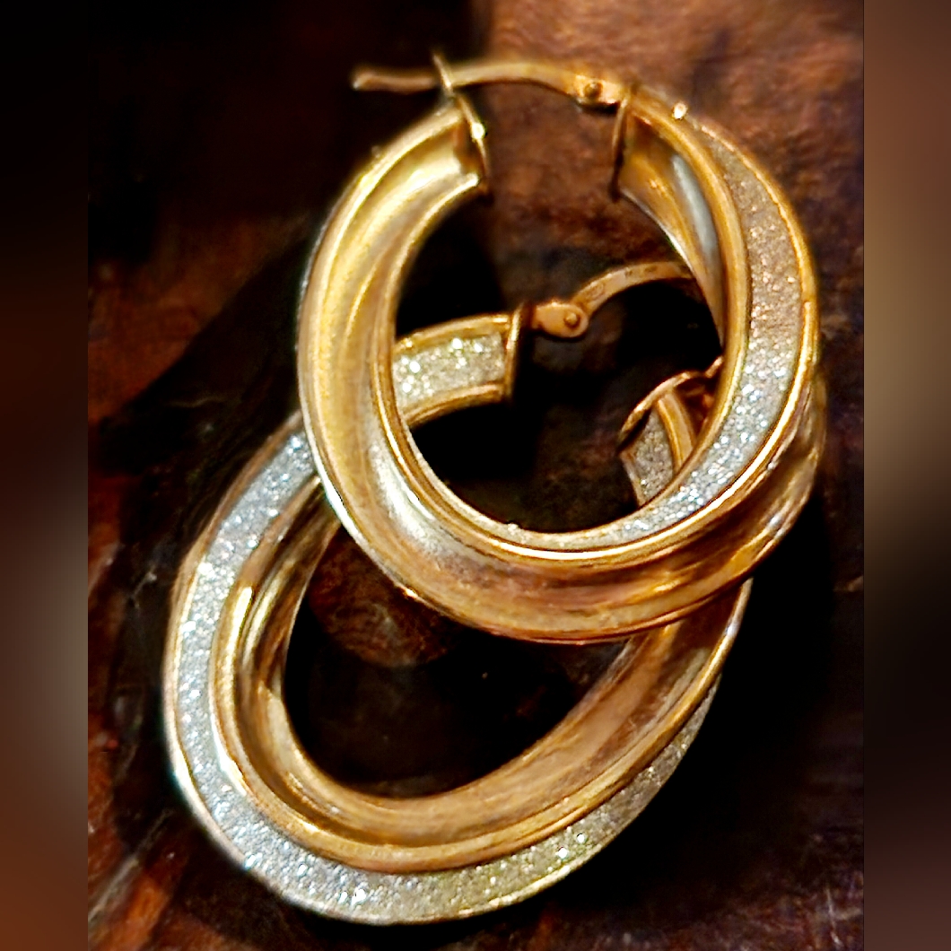 Milor Earrings With "Diamond Dust"